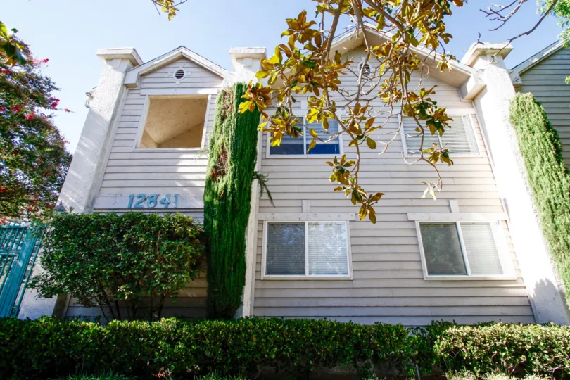 The windows seen at 12841 Woodbridge St in Studio City