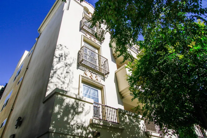 The balconies seen at 4202 Whitsett Ave