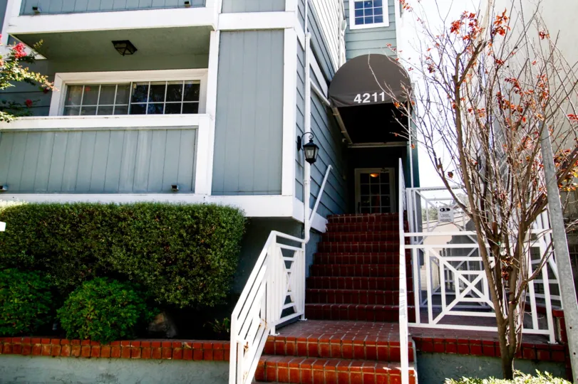 The stairs up to 4211 Arch Dr