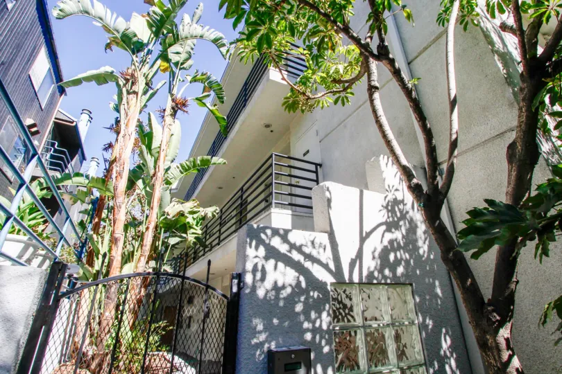 The balconies at 4212 Whitsett Ave