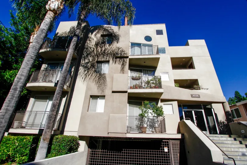 The balconies seen at 4236 Longridge Ave