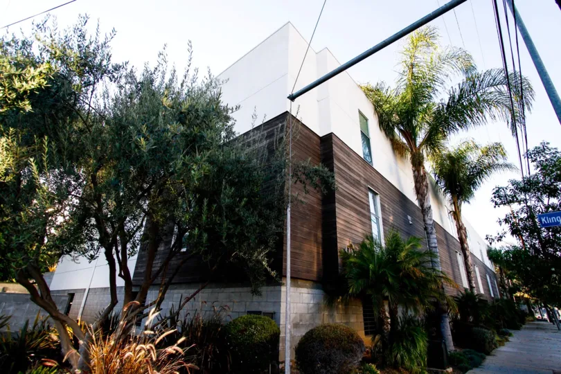 The landscaping seen at 4705 Whitsett Ave