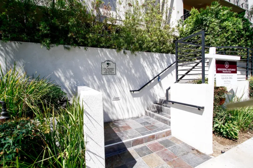 The stairs leading up to Acama Villas