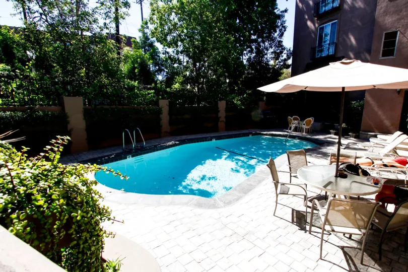 The pool at Chauteau Laurelle