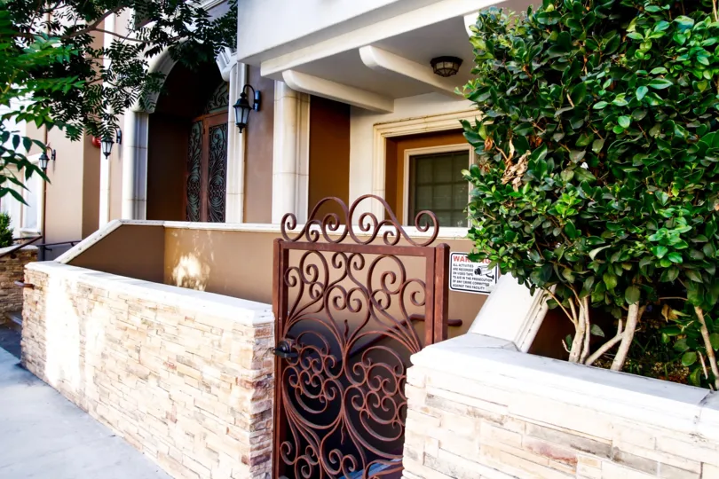 The gate for entrance into the Chelsea Place at Studio City