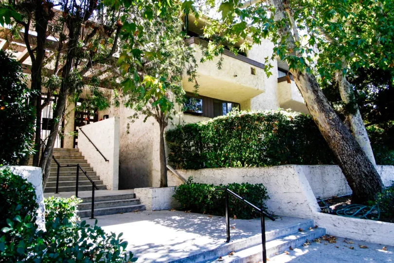 The stairs leading up to La Madrugada in Studio City
