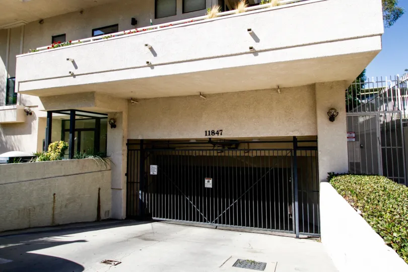 The parking for Laurelwood Condos in Studio City