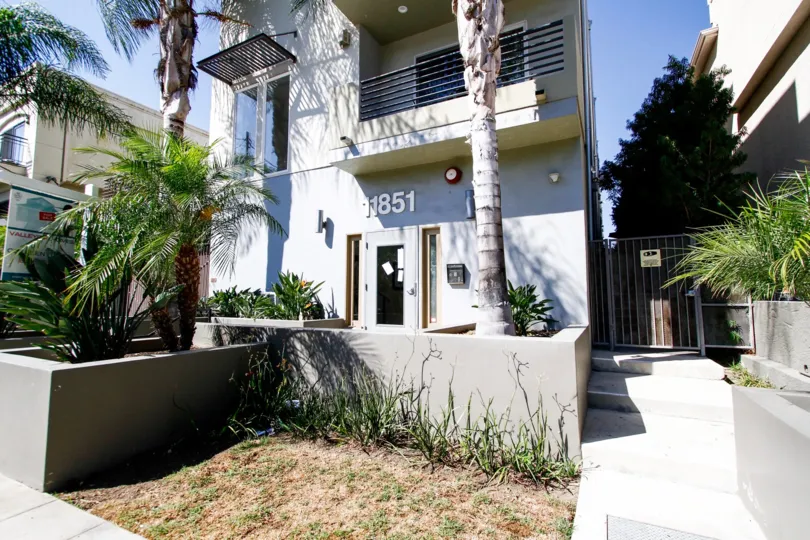 The address of Laurelwood Villas on the building