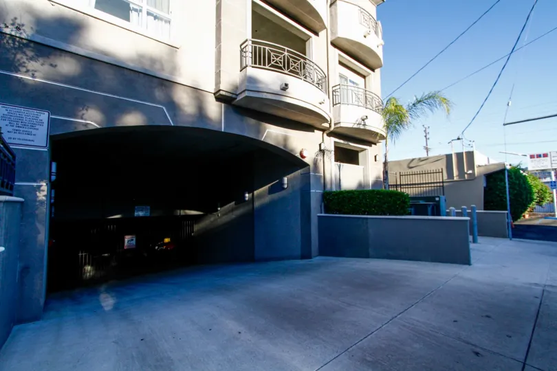 The resident parking area at Lumiere