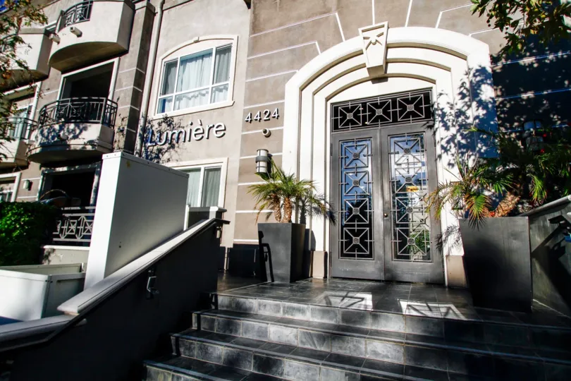 The entrance into the Lumiere in Studio City