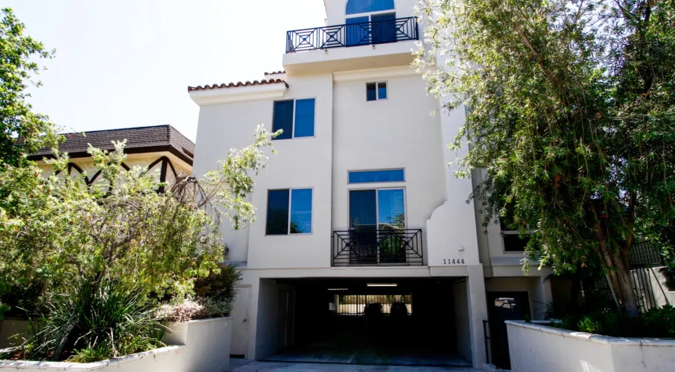 The parking for Moorpark Townhomes