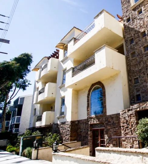 The balconies at Moorpark Villas