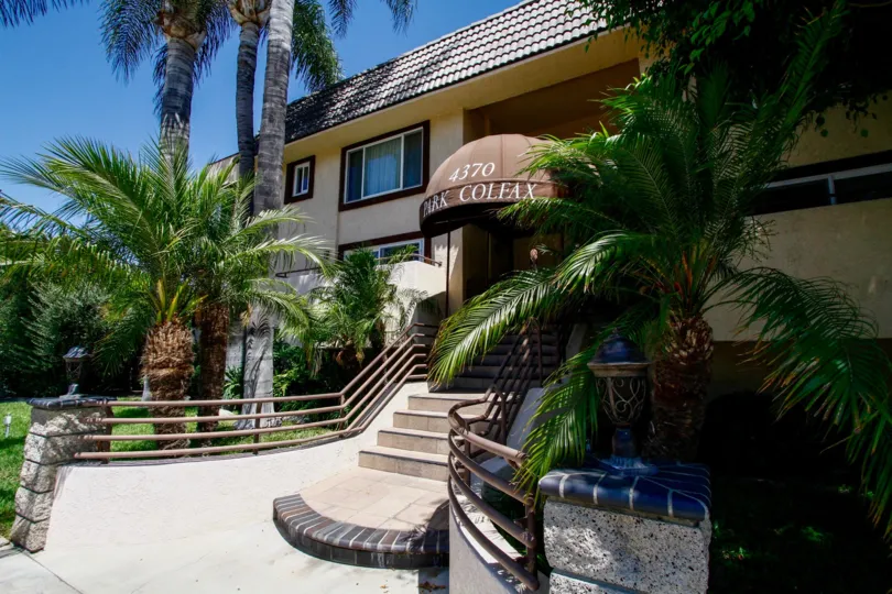 The entryway up to Park Colfax in Studio City