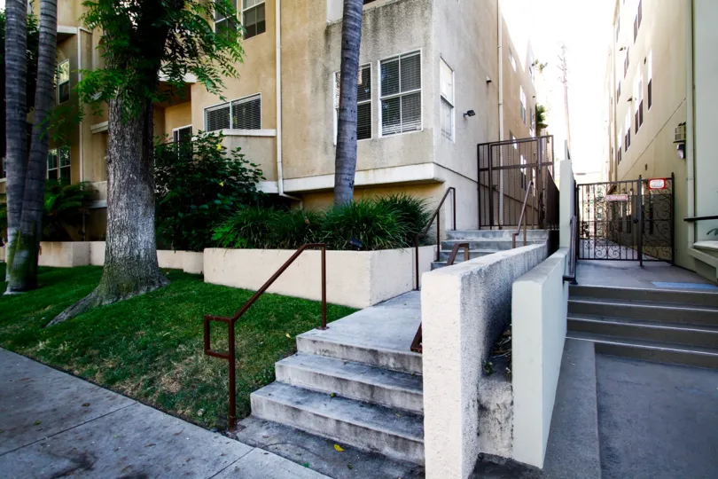 The stairs leading up to the Studio City Classic in Studio City