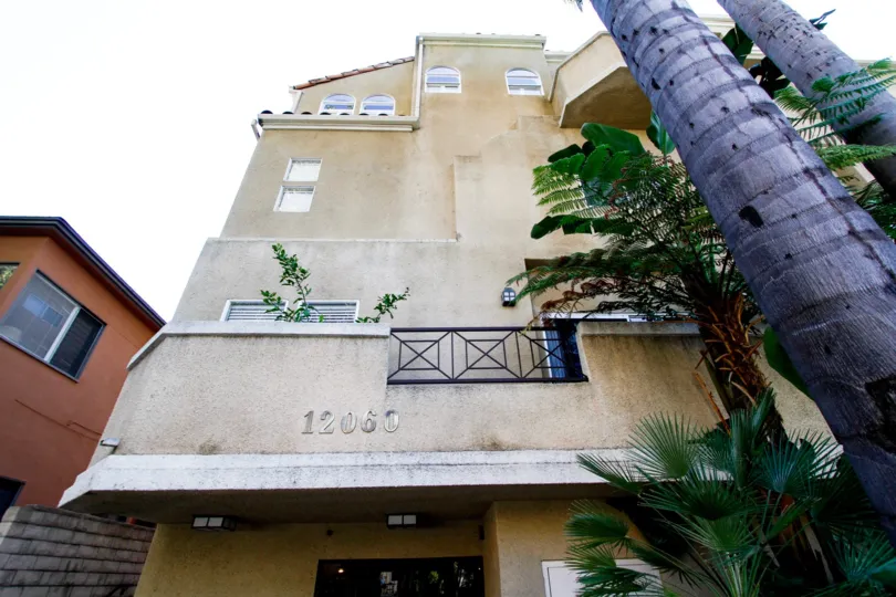 The Studio City Classic address written on the building above the entrance