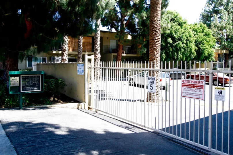 The parking for Studio City Villas in Studio City