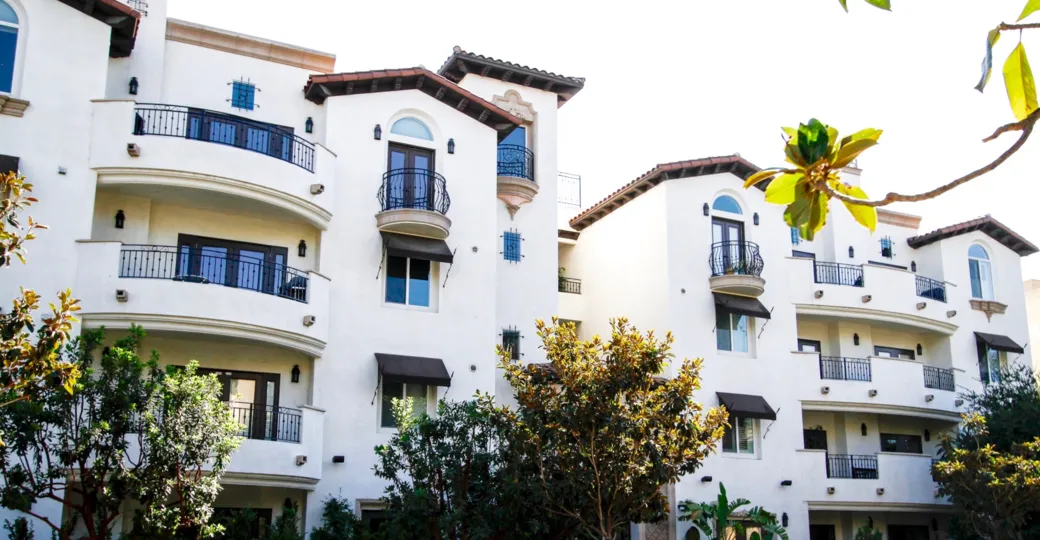 The tall windows seen in Studio Villas West