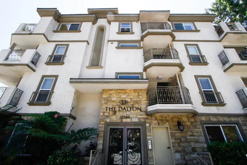 The doors into The Dalton in Studio City