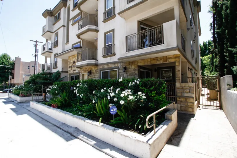 The landscaping around The Dalton