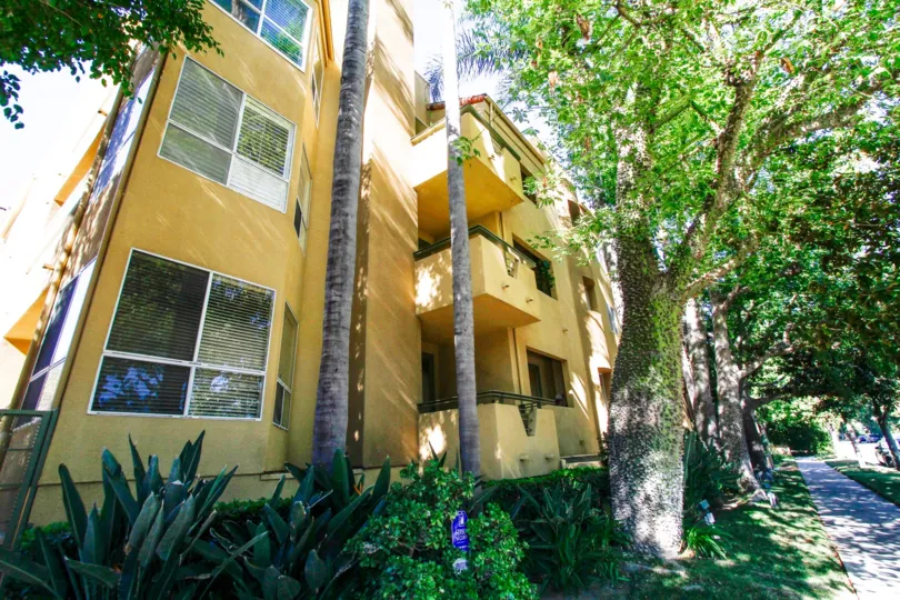 The balconies at Toscana Court in Studio City