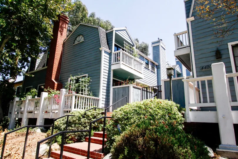 The balconies at Tujunga Townhomes in Studio City