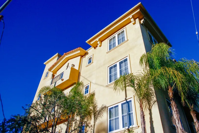 The trees around the Villa Tuscana in Studio City
