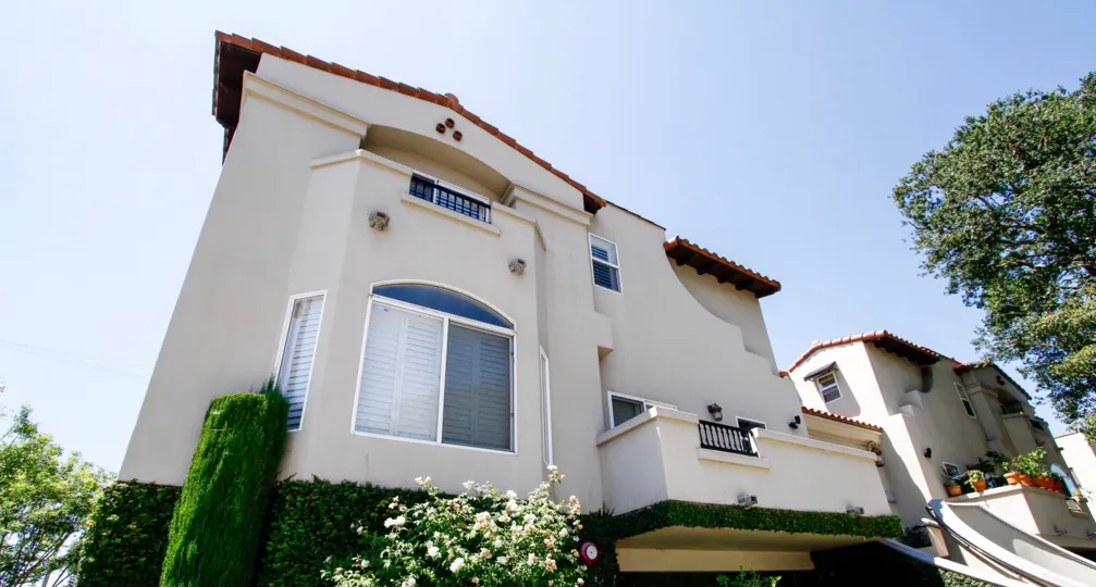 The windows seen at the Villas at Colfax in Studio City