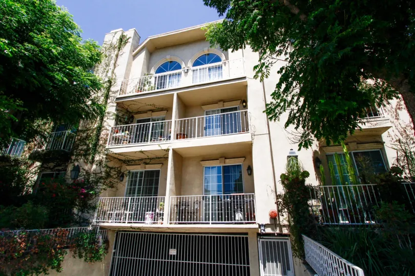 The balconies at Villas at Moorpark