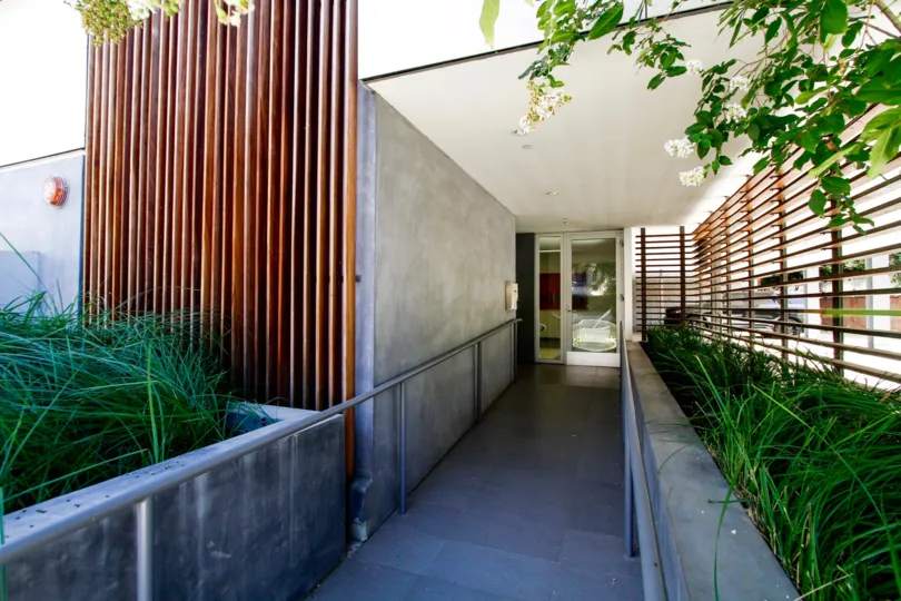The walkway into Woodbridge 12