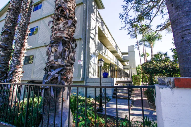 The landscaping around the Woodbridge Townhomes