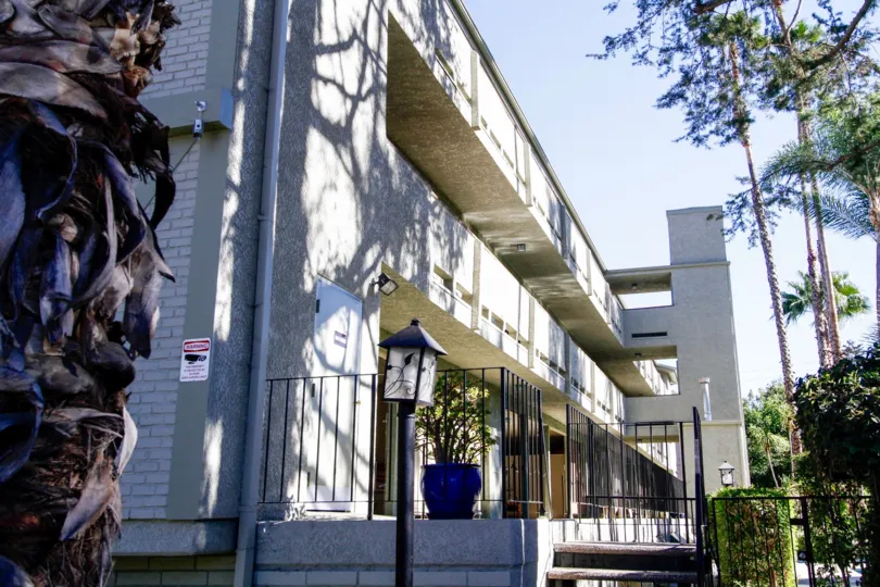 The balconies at the Woodbridge Townhomes in Studio City