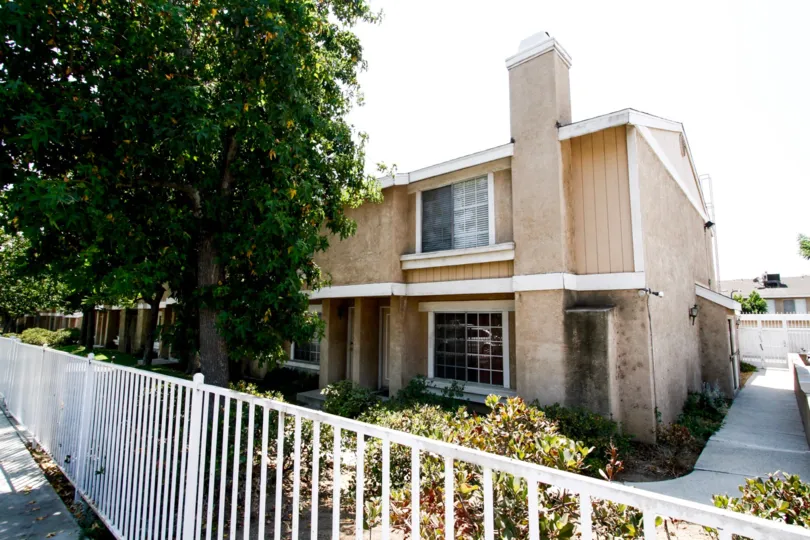 The landscaping seen around 14344 Foothill Blvd in Sylmar California