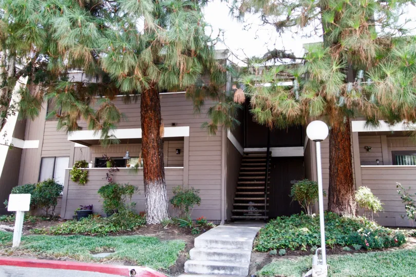 The entryway into the building at Heartland Village