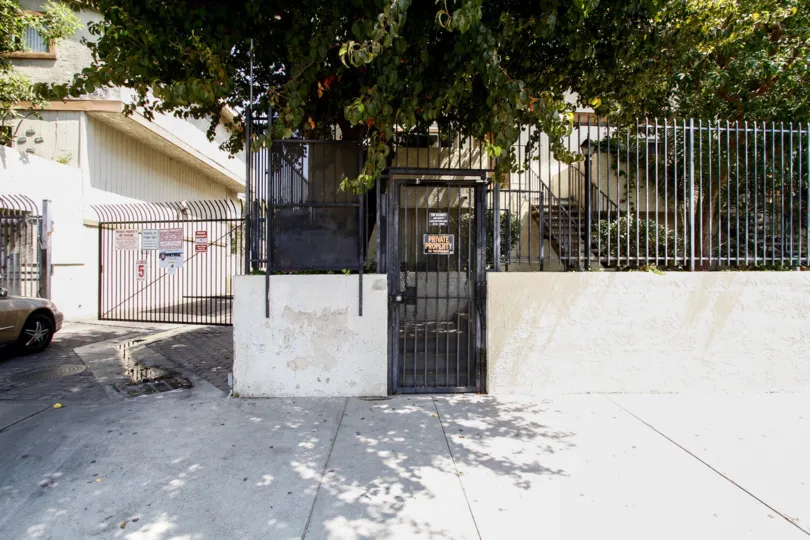 The fence around Mountain Grove Villas