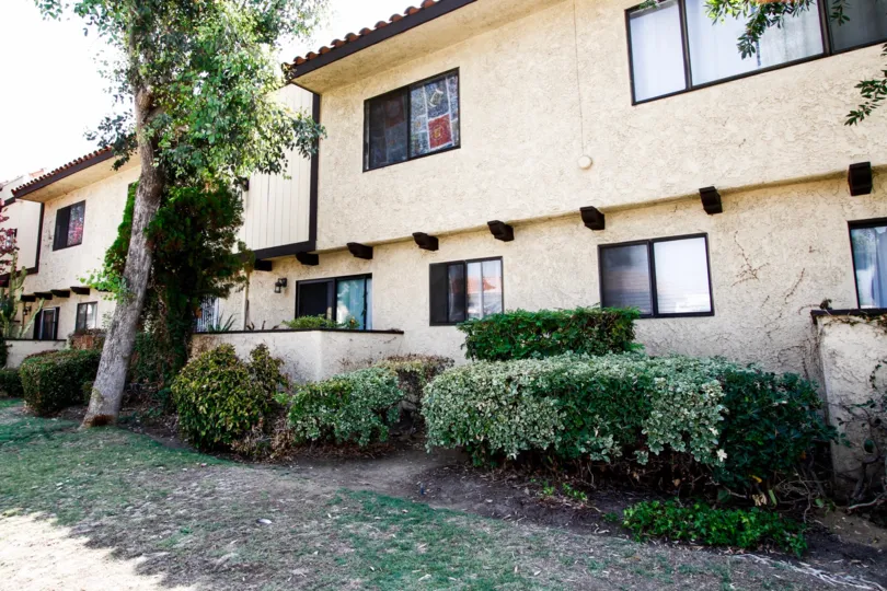 A building in the Olive Mountain View complex in Sylmar California