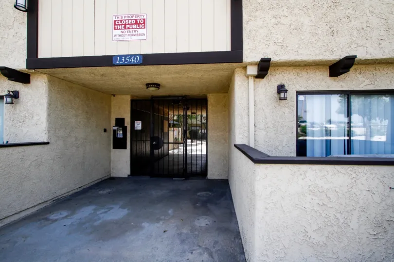 The address above the entrance into Olive Mountain View