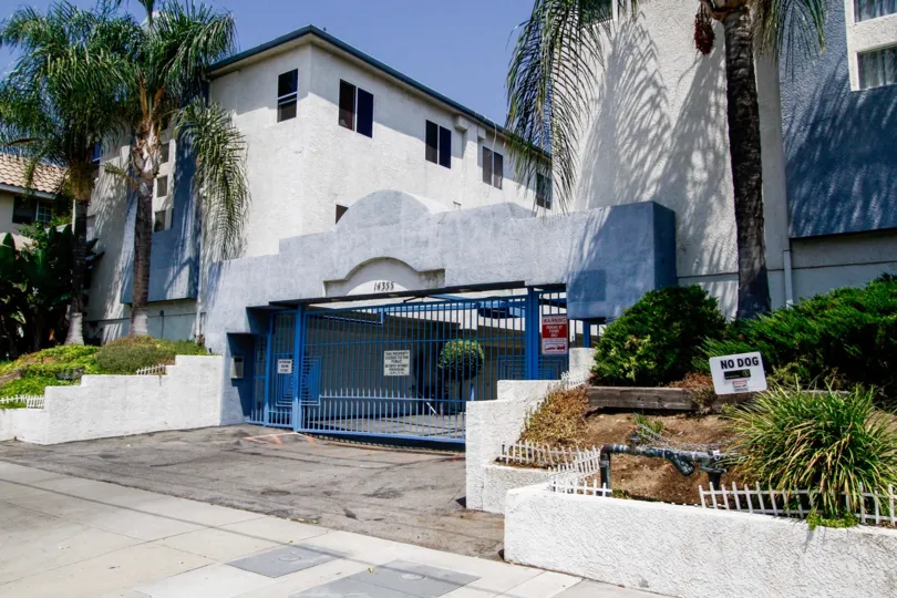 The entrance into Olive View Village in Sylmar California