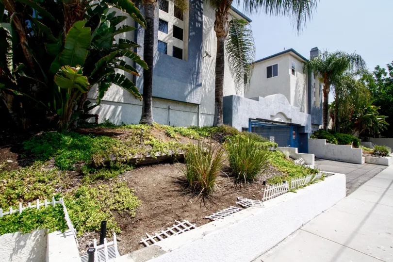 The landscaping at Olive View Village