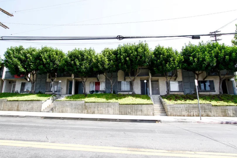 The view of Parkwood Sylmar from the street