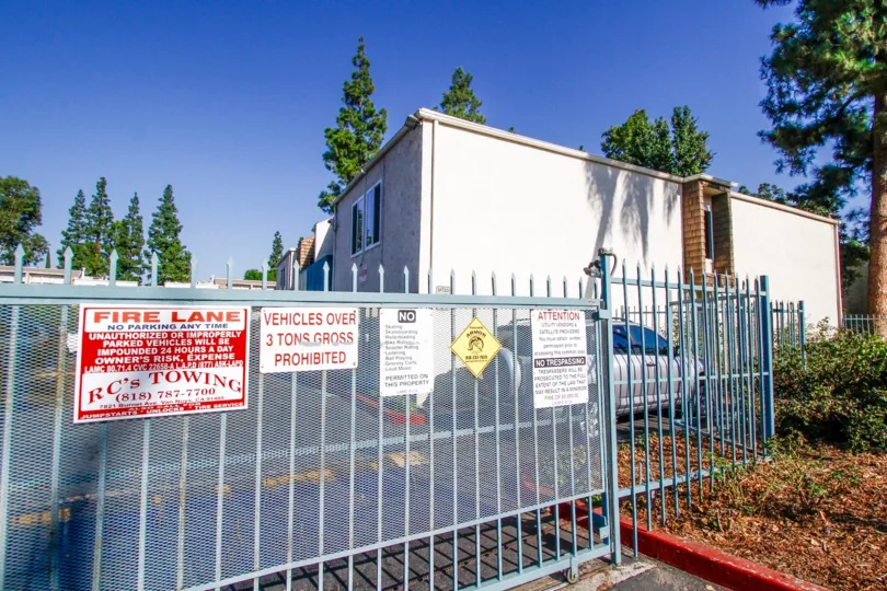 The fence at California Village
