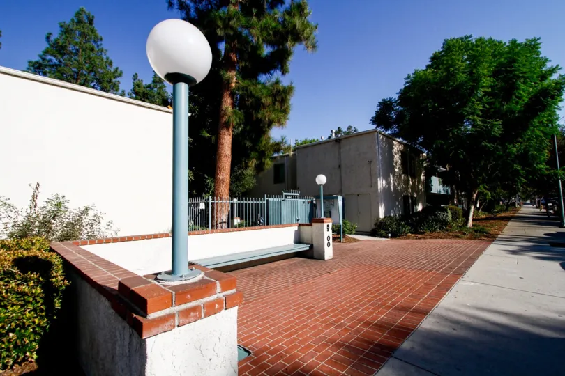The walkway through California Village