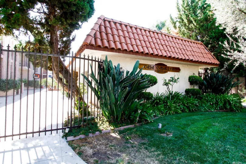 The fence around Casa Caballero in CA California
