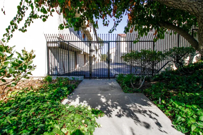 The gate into Encino Village