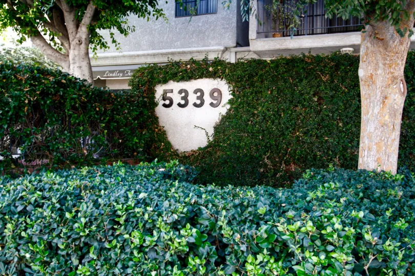 The address at the front of Lindley Terrace