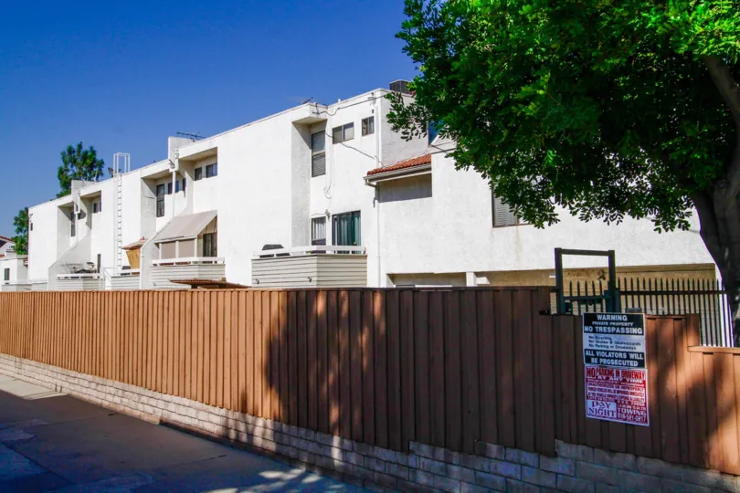 The fence around Tarzana Strawberry Villas