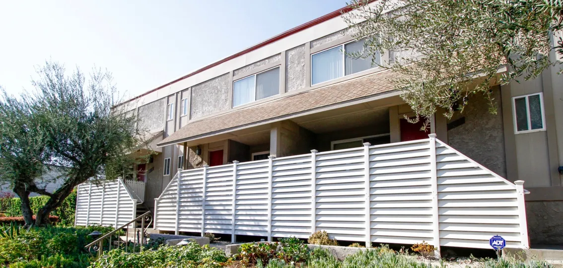 The privacy around Tarzana Tennis Townhomes