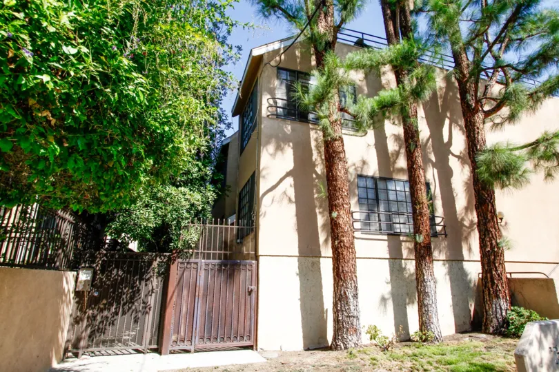 The trees around Tarzana Townhomes