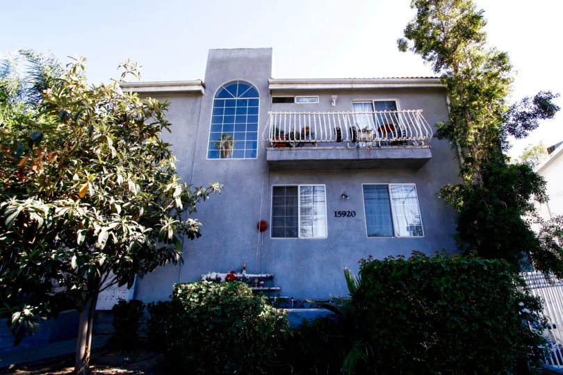 The intricate windows at 15920 Sherman Way