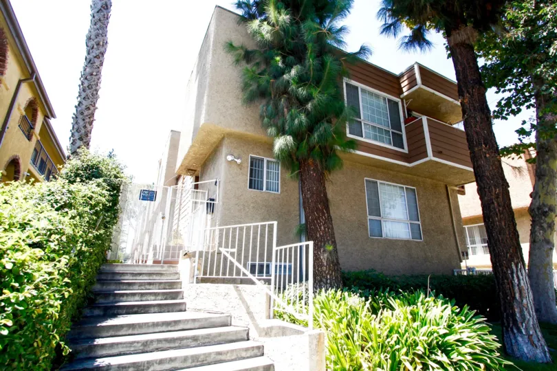 The stairs up to 7319 Hazeltine Ave in Van Nuys