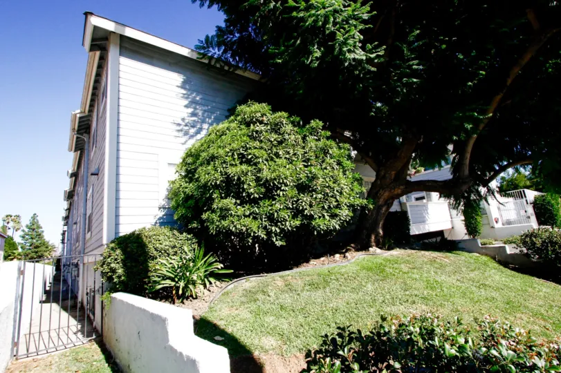 The landscaping around Balboa Woods in Van Nuys